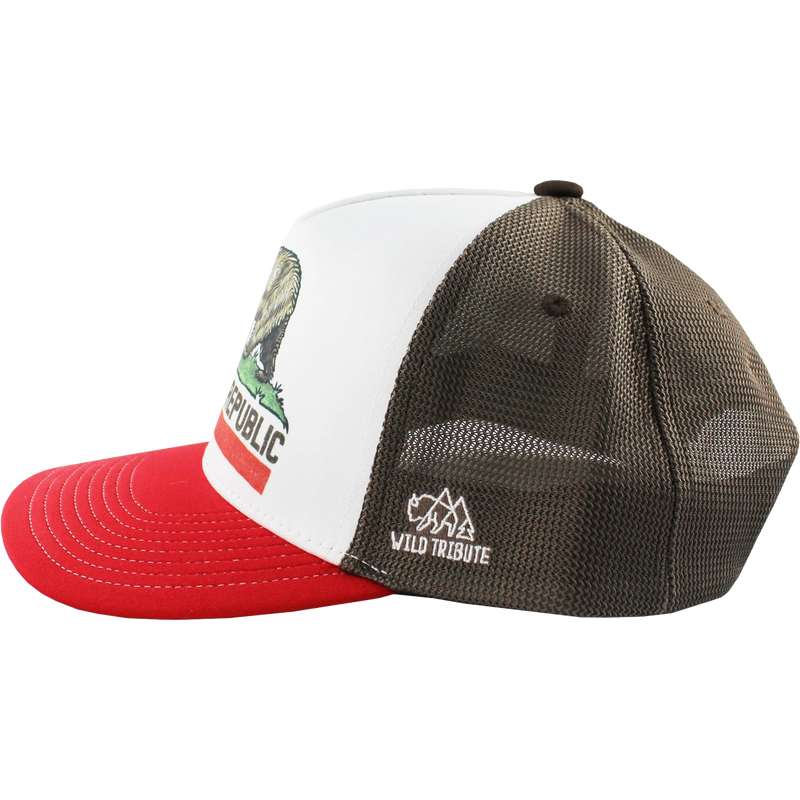 Republic of CA Trucker Hat, Wild Tribute Republic of CA Trucker Hat Side