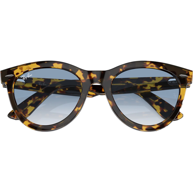 Wayfarer Way - Polished Yellow Havana/Clear & Blue, Ray Ban Wayfarer Way - Polished Yellow Havana/Clear & Blue front