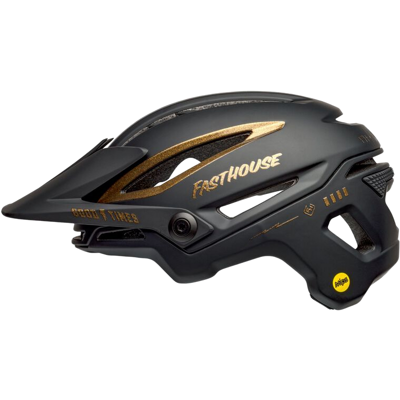 Sixer MIPS, Bell Sports Sixer MIPS Black/Gold left profile