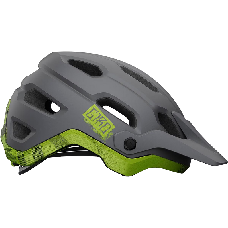 Giro Source MIPS in Matte Metallic Black/Ano Lime right profile