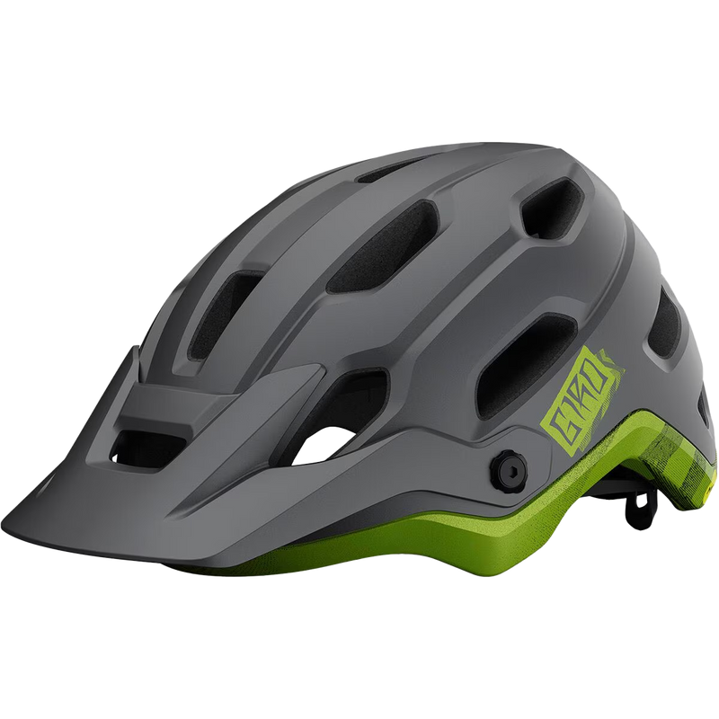 Giro Source MIPS in Matte Metallic Black/Ano Lime front left