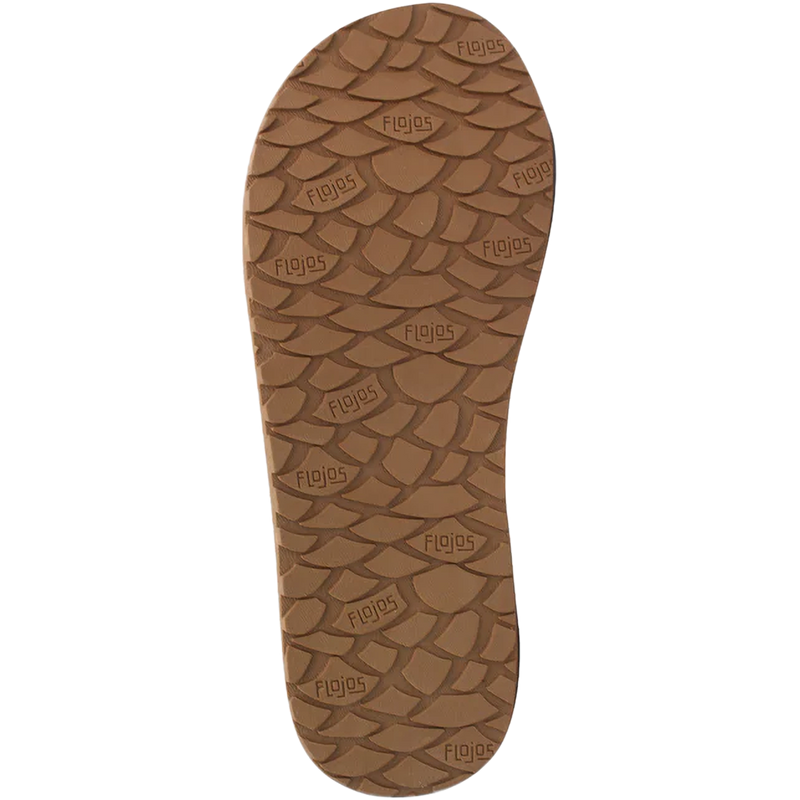 Men's Ryan Kush Flip Flop, Flojos Men's Ryan Kush Flip Flop in Tan bottom