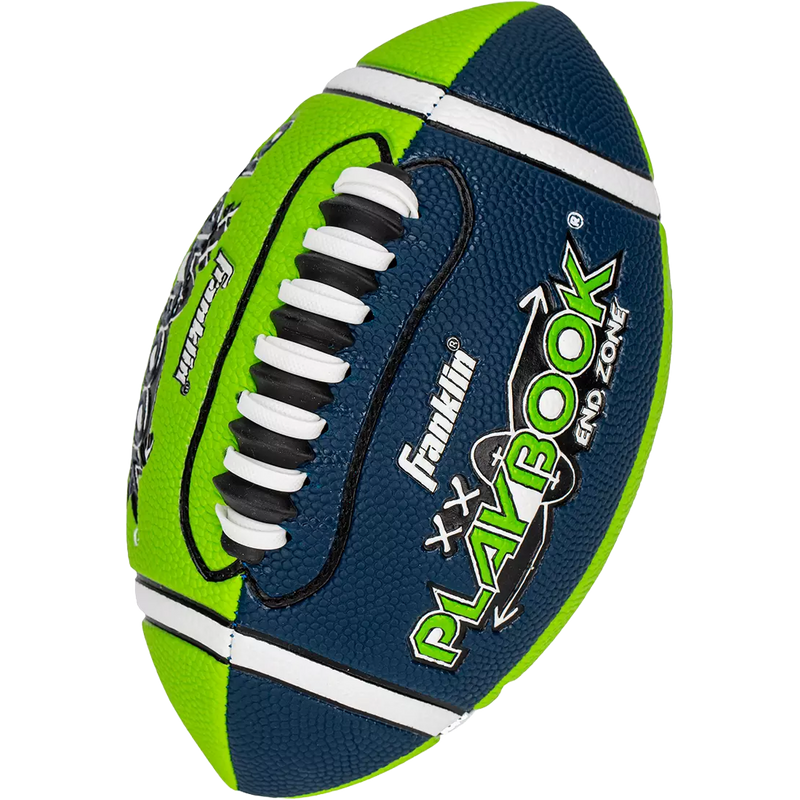 Mini Playbook End Zone Football, Mini Playbook End Zone Football in Blue Lime