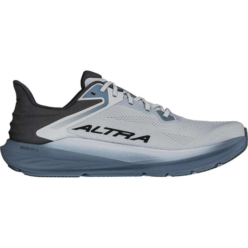 Men's Torin 8, Altra Men's Torin 8 in 220-Gray  left inside profile