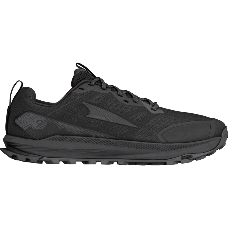 Men's Lone Peak 9, Altra Lone Peak 9 in Black right outside profile