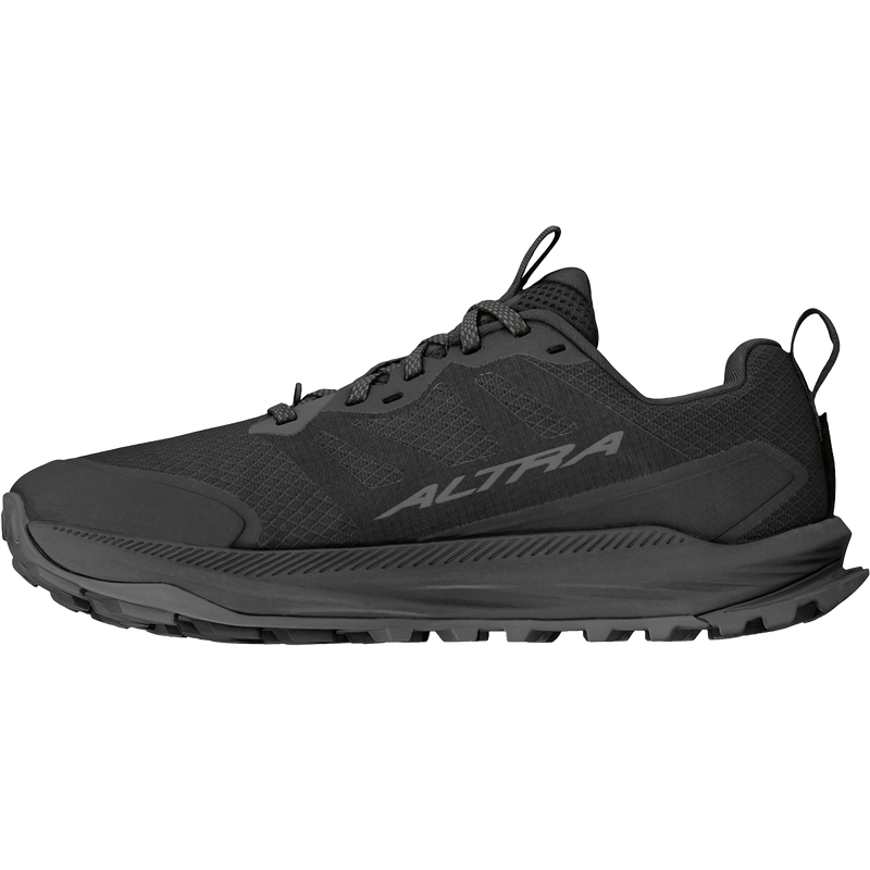 Women's Lone Peak 9, Altra Women's Lone Peak 9 in Black right inside profile
