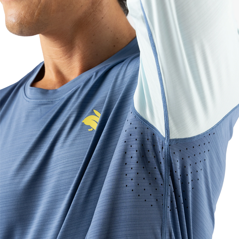 Men's UPF Tee Long Sleeve, Rabbit Men's UPF Tee Long Sleeve Under Arm