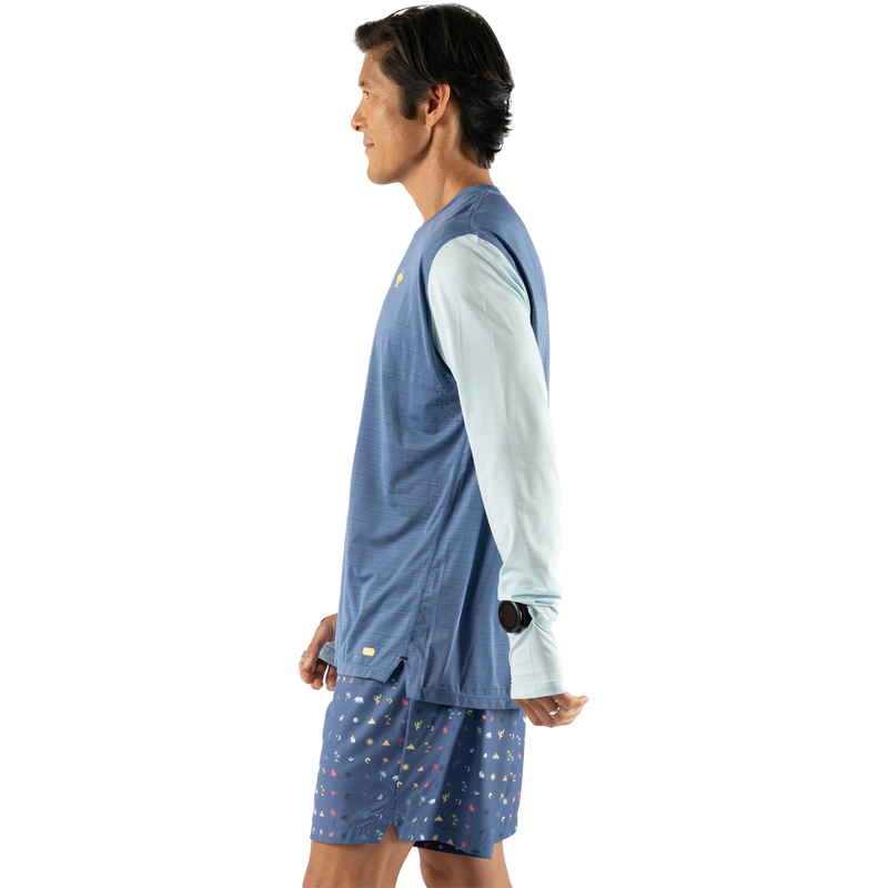 Men's UPF Tee Long Sleeve, Rabbit Men's UPF Tee Long Sleeve Side