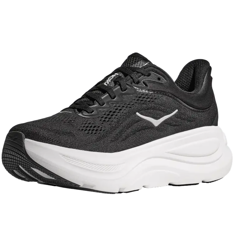 Women's Bondi 9, Hoka Women's Bondi 9 in Black/White front left