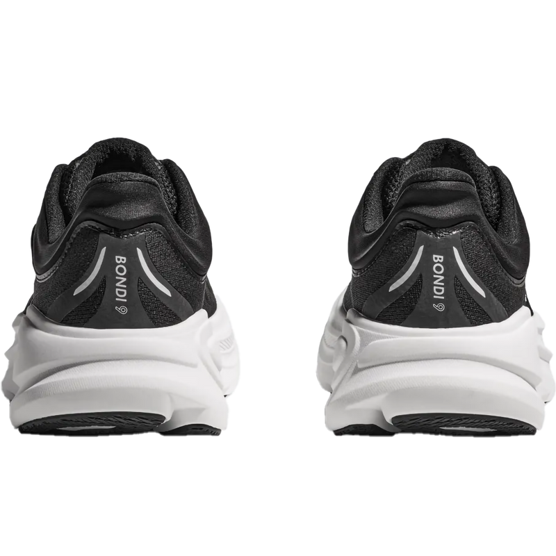 Women's Bondi 9, Hoka Women's Bondi 9 in Black/White pair back