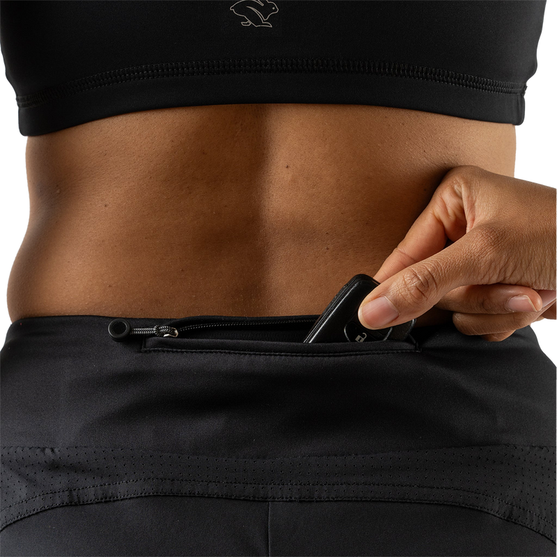 Women's Tried N' True 4", Rabbit Women's Tried N' True 4" in 001 Black back pocket