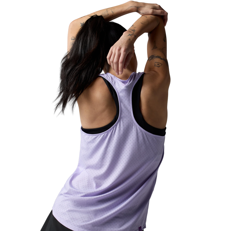 Women's Ice Perf Tank, Rabbit Women's Ice Perf Tank in 527 Pastel Lilac back