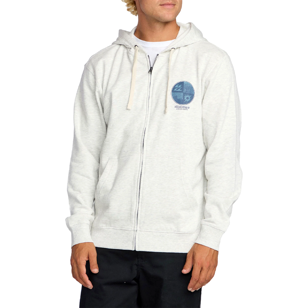 Billabong Twin Fins Zip front on model