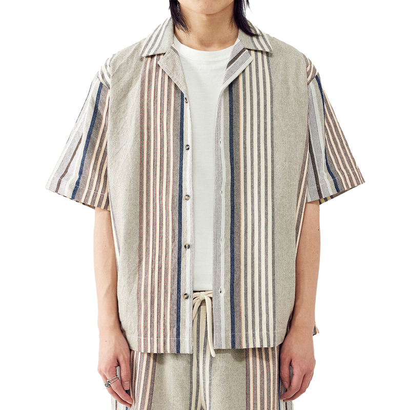 Men's Stripe Revere Shirt, Featured Image