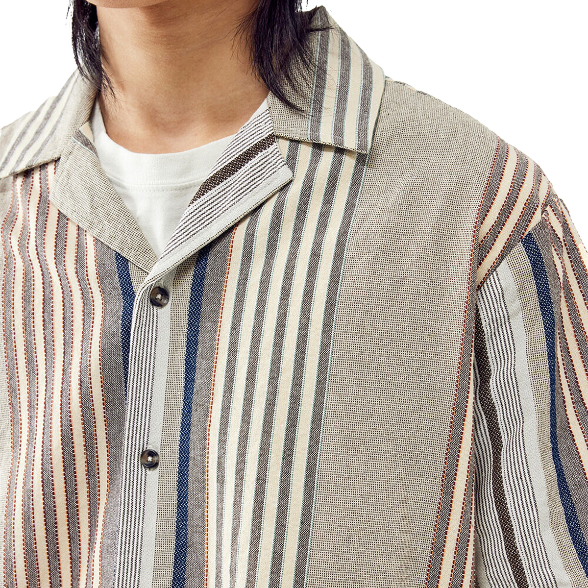 Men's Stripe Revere Shirt alternate view