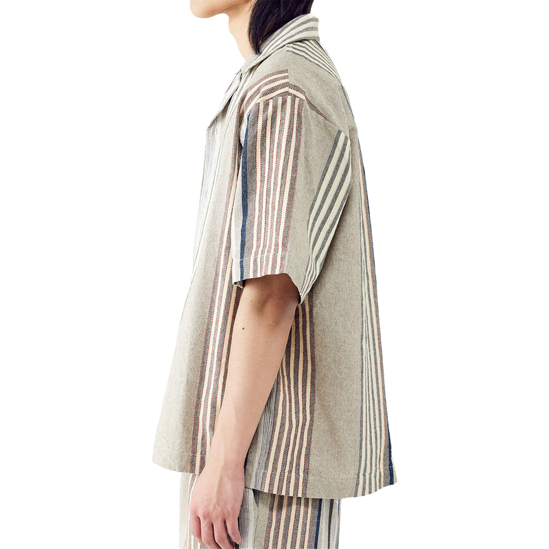 Men's Stripe Revere Shirt, BDG Men's Stripe Revere Shirt side