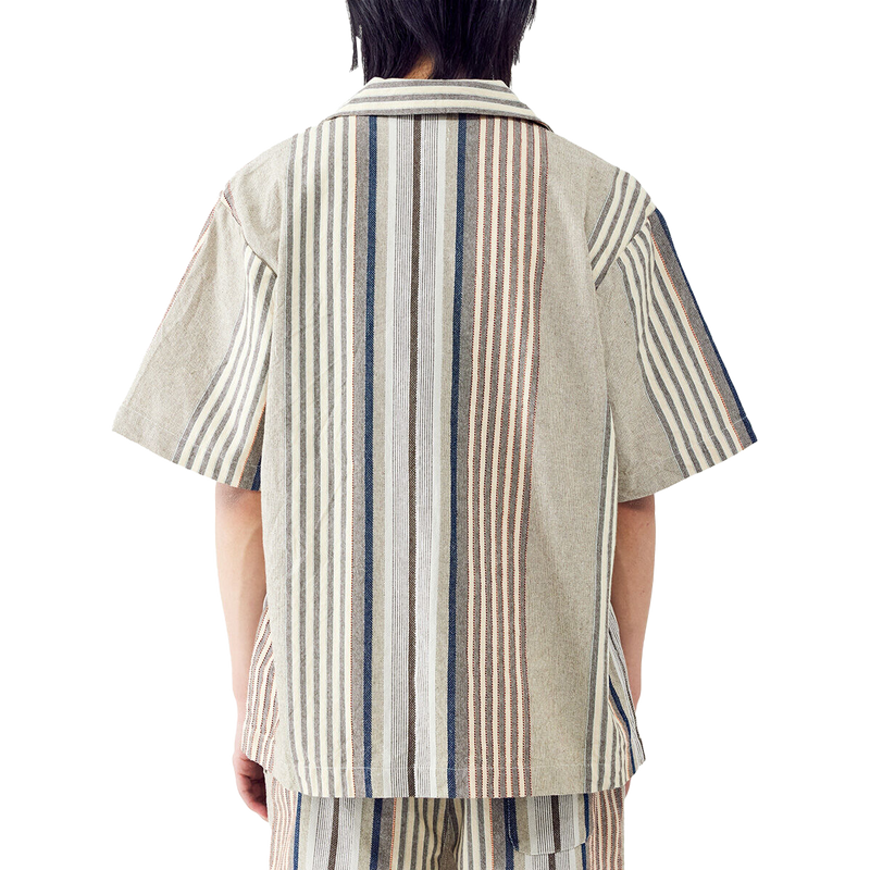 Men's Stripe Revere Shirt, BDG Men's Stripe Revere Shirt back