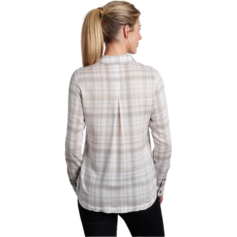 Kuhl Women's Hadley Long Sleeve in Light Khaki back