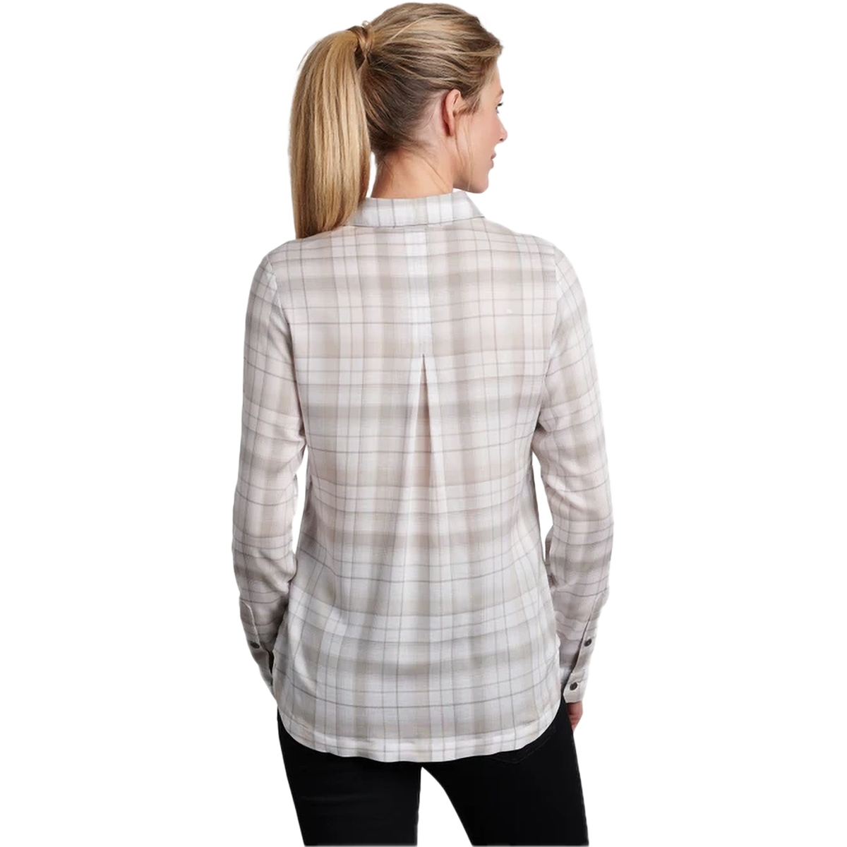Kuhl Women's Hadley Long Sleeve in Light Khaki back