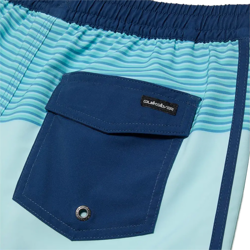 Youth Surfsilk Tijuana Volley, Quiksilver Youth Surfsilk Tijuana Volley in 435 Island Waters back pocket
