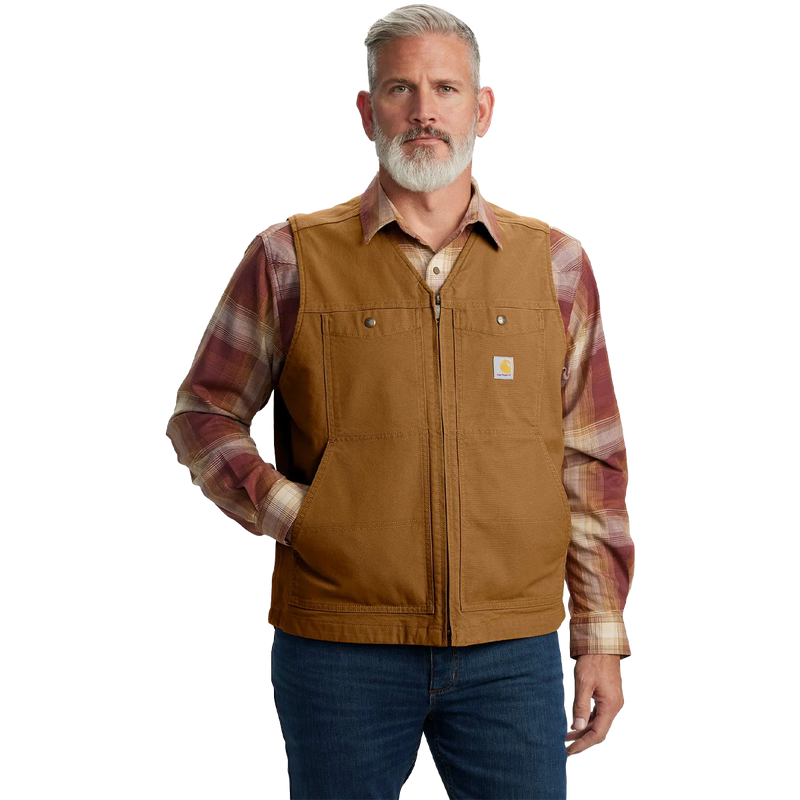 Men's Montana Relaxed Fit Duck Vest, Carhartt Men's Montana Relaxed Fit Duck Vest Front