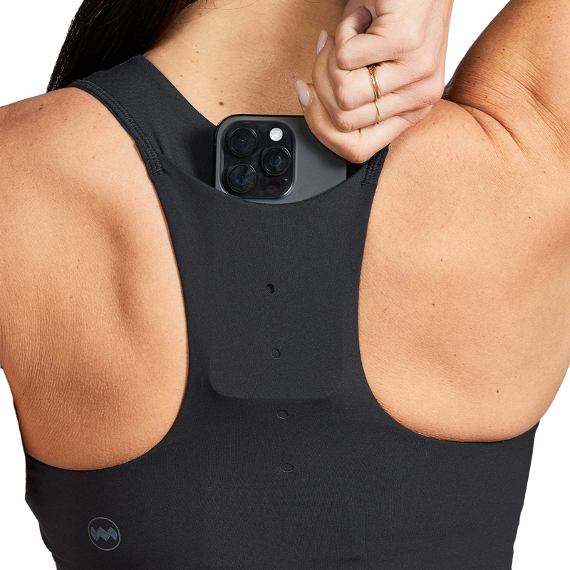 Women's Long Bra, Janji Women's Long Bra Back Pocket