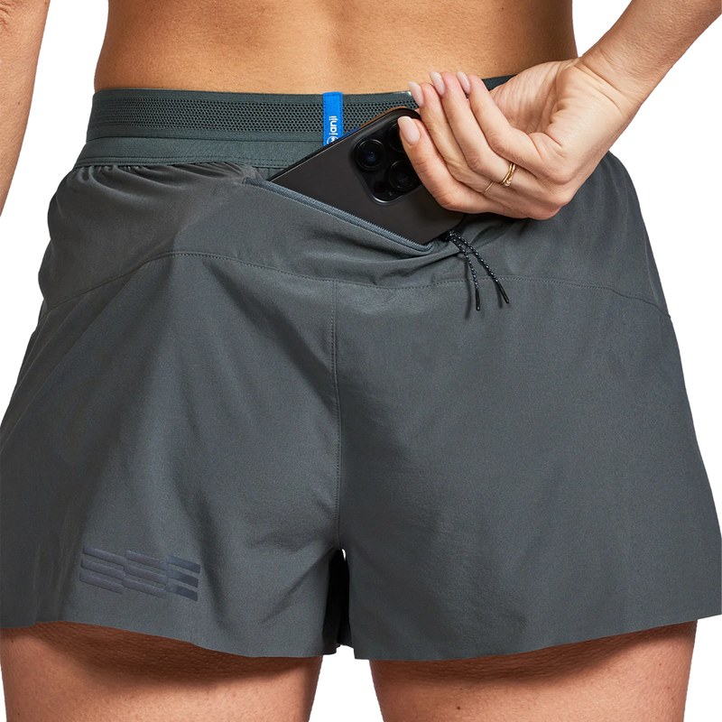 Women's 3" AFO Middle Short, Janji Women's 3" AFO Middle Short Back Pocket