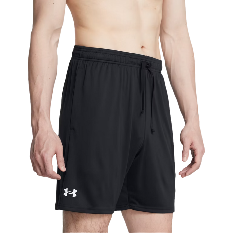 Men's UA Tech 7" Short, Under Armour Men's UA Tech 7" Short in 001-Black front left
