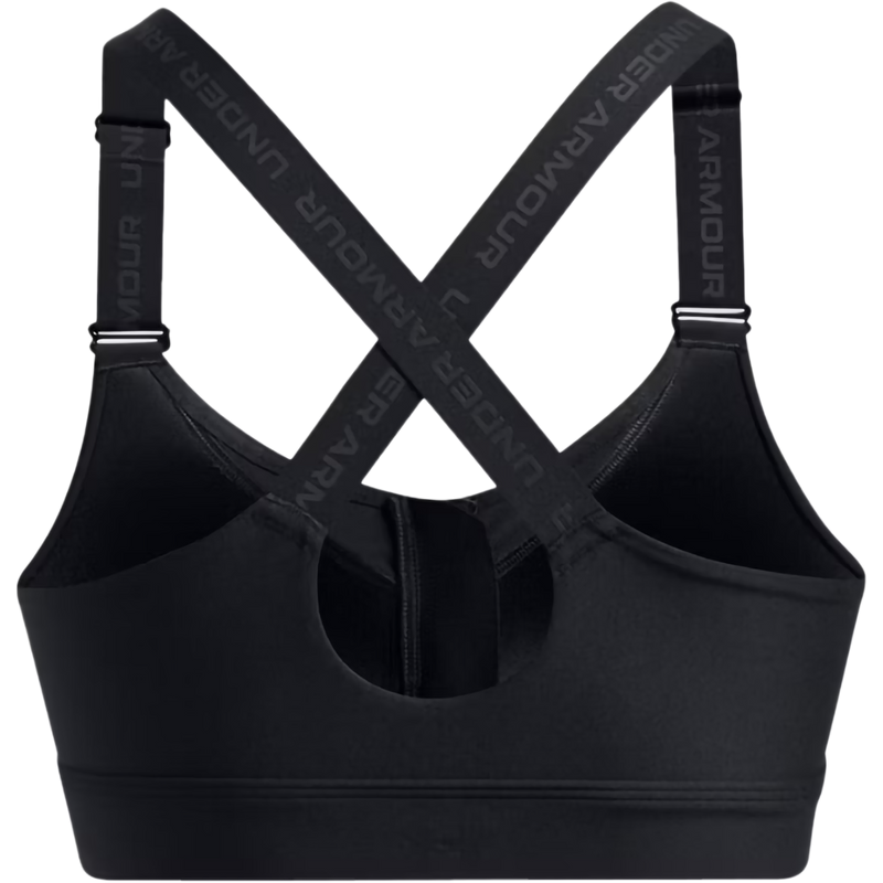Women's Infinity High Zip 2.0 Bra, Under Armour Women's Infinity High Zip 2.0 Bra in001-Black back