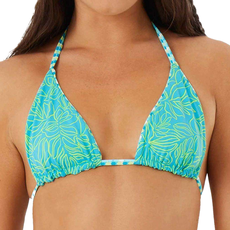 Women's Dawn Patrol Reversible Mini Tiki Top, Roxy Women's Dawn Patrol Reversible Top Reversed Front