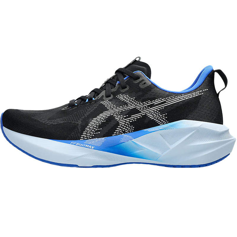 Men's NovaBlast 5, Asics Men's NovaBlast 5 in 001-Black/White left profile