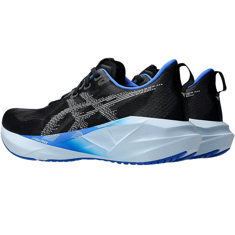 Men's NovaBlast 5, Asics Men's NovaBlast 5 in 001-Black/White back right