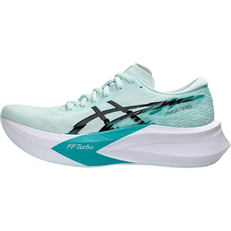 Women's Magic Speed 4, Asics Women's Magic Speed 4 in 400-Soothing Sea/Black left outside profile