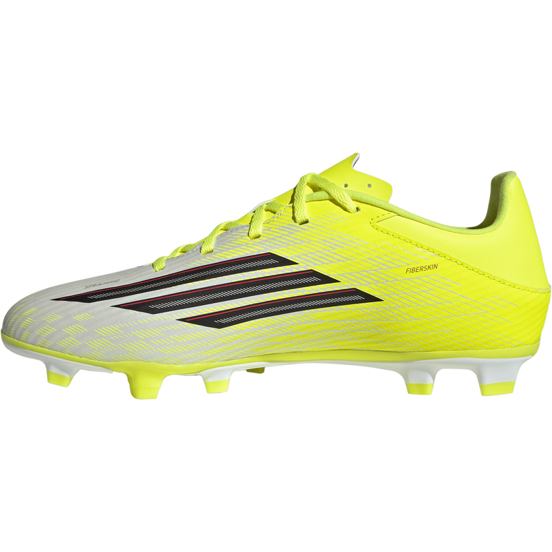 F50 Club FG/MG, Adidas F50 Club FG/MG in Solar Yellow2/Core Black/Lucid Red inside right profile