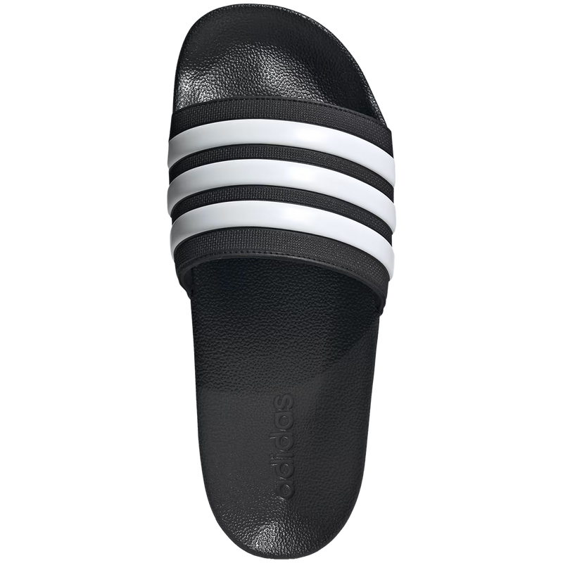 Adilette Shower Slides, Adidas Adilette Shower Slides in Black/White top