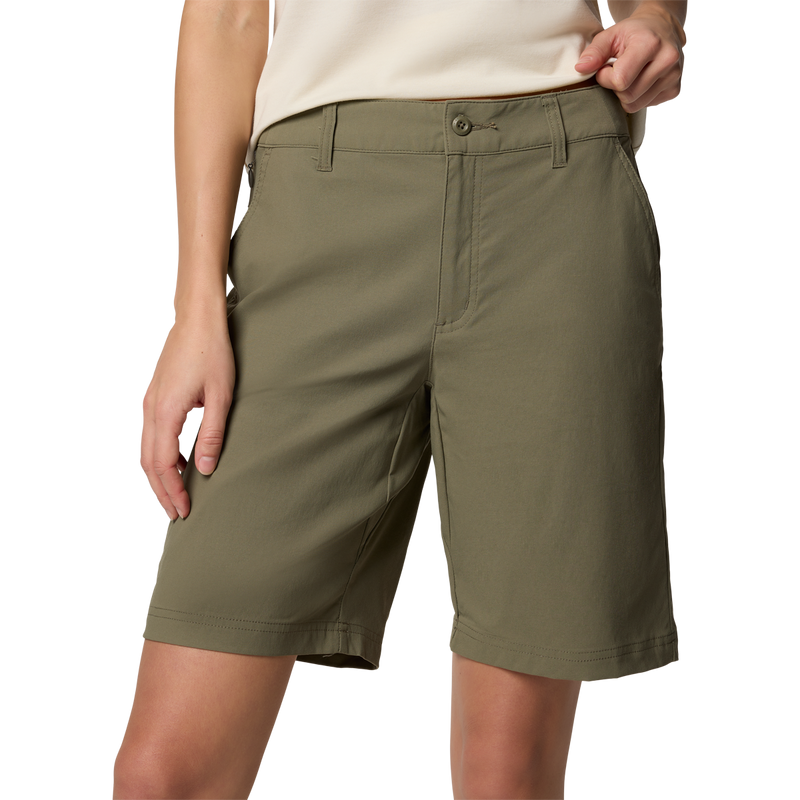 Women's Leslie Falls Long Short II, Columbia Women's Leslie Falls Long Short II in Stone Green