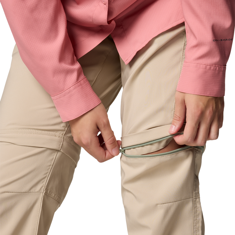Women's Silver Ridge Utility Convertible Pant, Women's Silver Ridge Utility Convertible Pant Front Short Zipper
