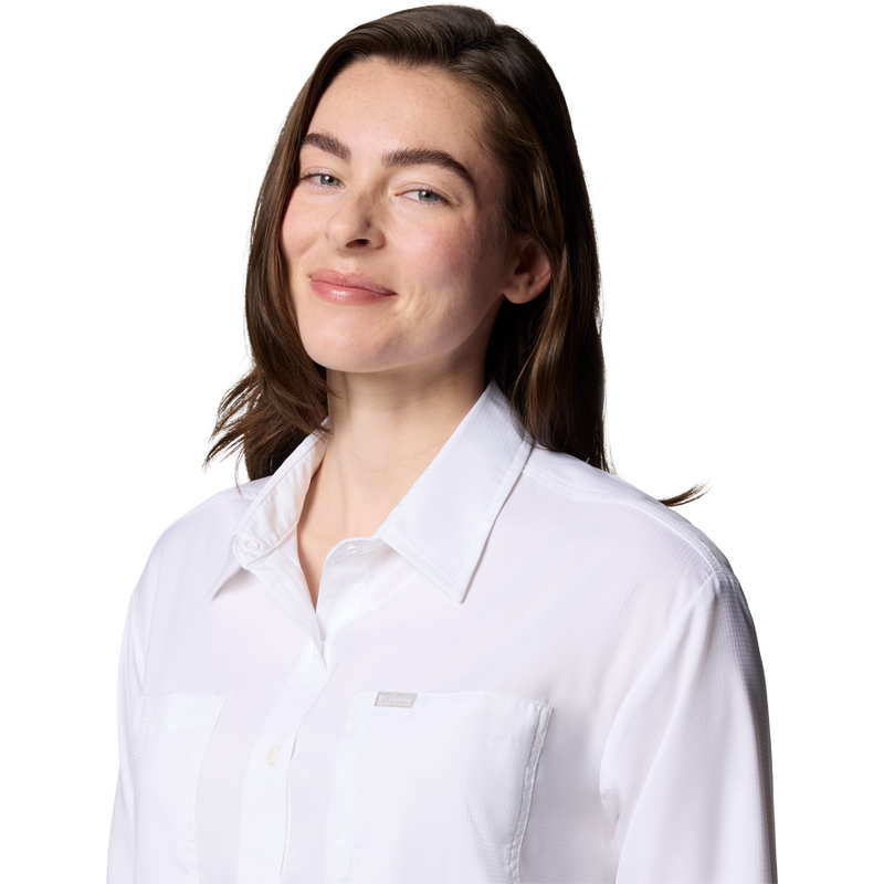 Women's Silver Ridge Utility Long Sleeve Shirt, Columbia Women's Silver Ridge Utility Long Sleeve Shirt Collar