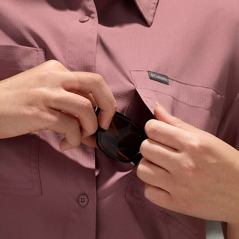 Women's Silver Ridge Utility Short Sleeve Shirt, Columbia Women's Silver Ridge Utility Short Sleeve Shirt chest pocket