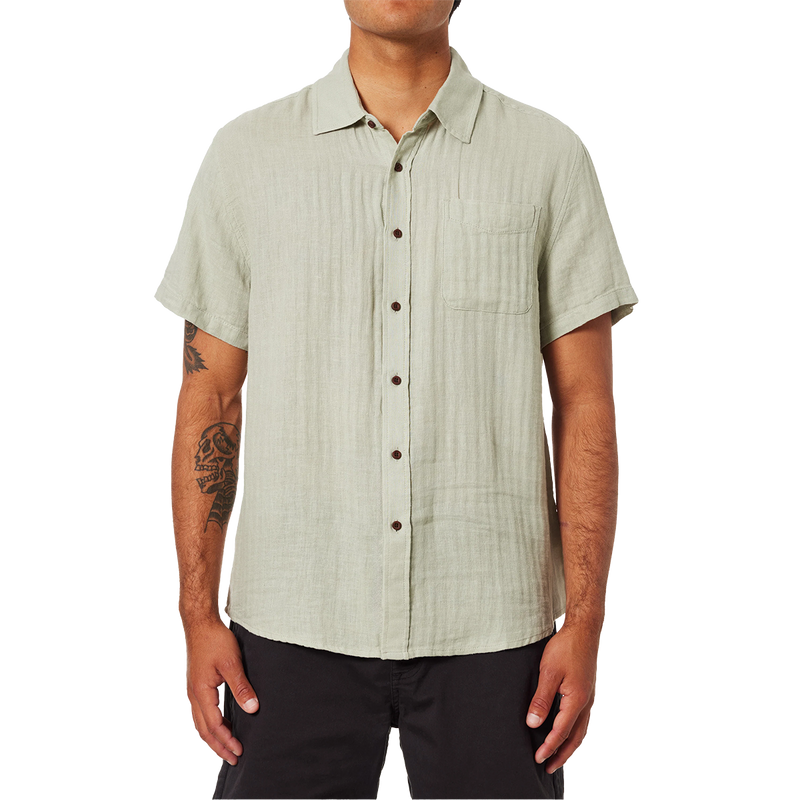 Men's Alan Solid Shirt, Katin Men's Alan Solid Shirt in Desert Sage front