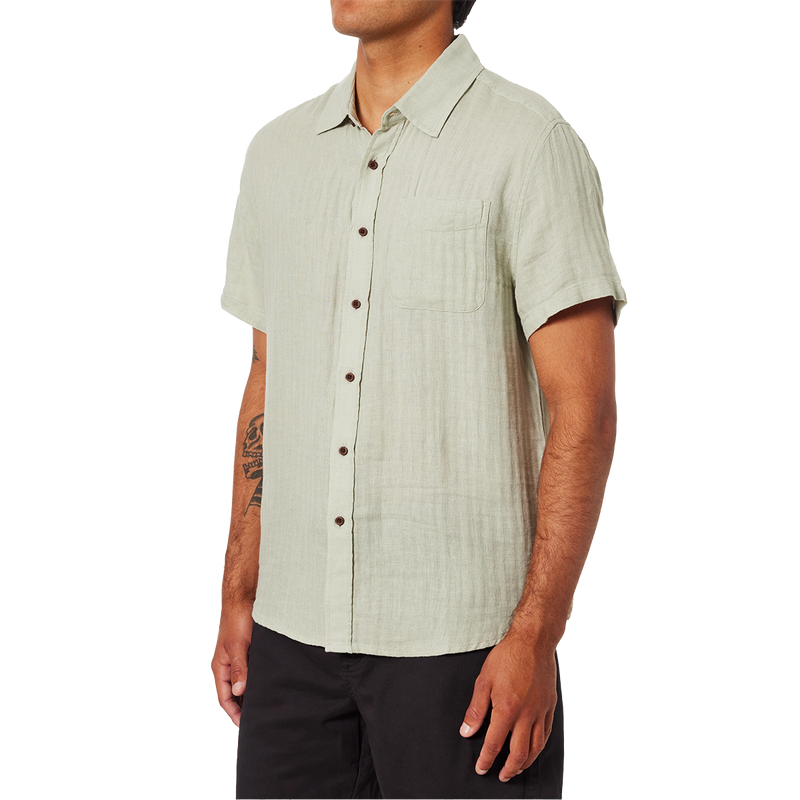 Men's Alan Solid Shirt, Katin Men's Alan Solid Shirt in Desert Sage front left