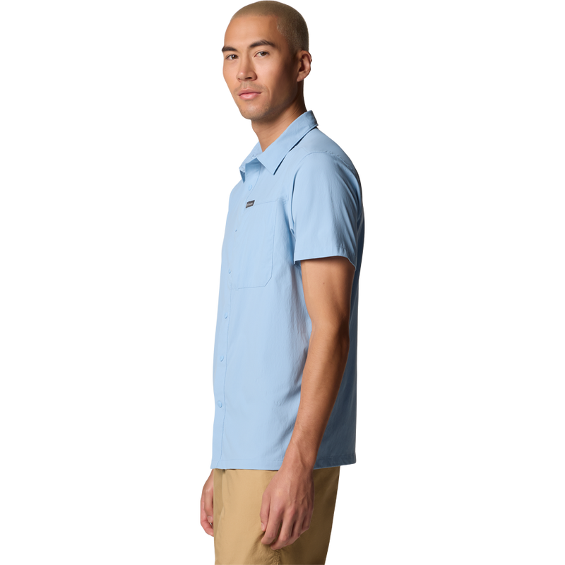 Men's Sage Peak Woven Short Sleeve Shirt, Columbia Men's Sage Peak Woven Short Sleeve Shirt Side