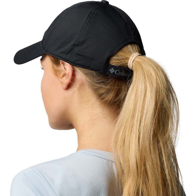 Coolhead III Ball Cap, Columbia Coolhead III Ball Cap on model back with ponytail