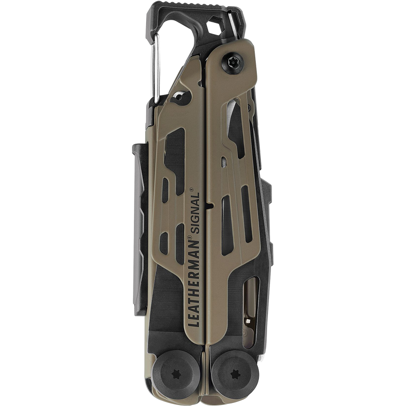 Signal Coyote Tan, Leatherman Signal Coyote Tan closed back