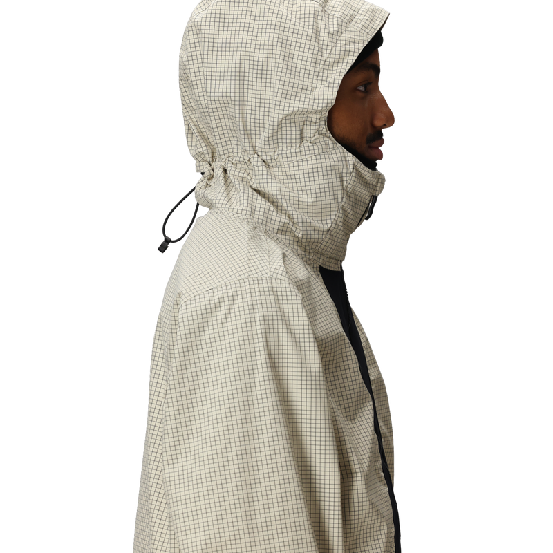 Men's Ghost 2.5L Anorak, 686 Men's Ghost 2.5L Anorak in LMRP-Limestone Ripstop hood right