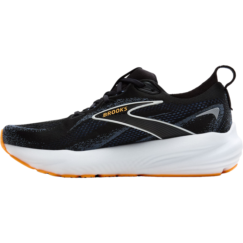 Men's Glycerin 22, Brooks Glycerin 22 in 013-Black/Country Blue/Orange right inside profile