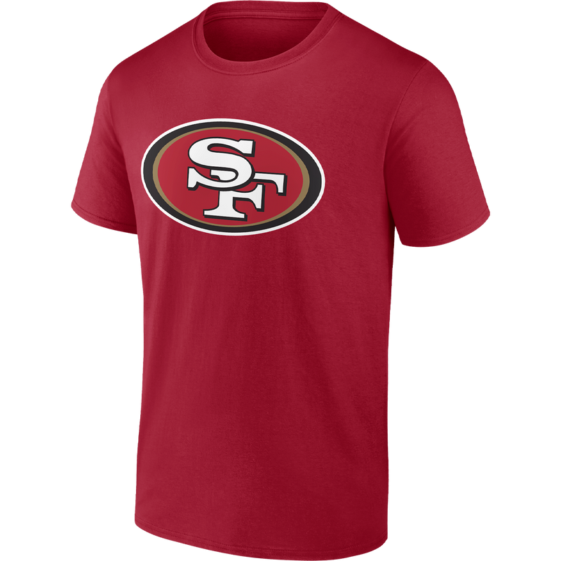 Men's 49ers Player Icon Name and Number Tee - McCaffrey, Fanatics Men's 49ers Player Icon Name and Number Tee - McCaffrey in Scarlet