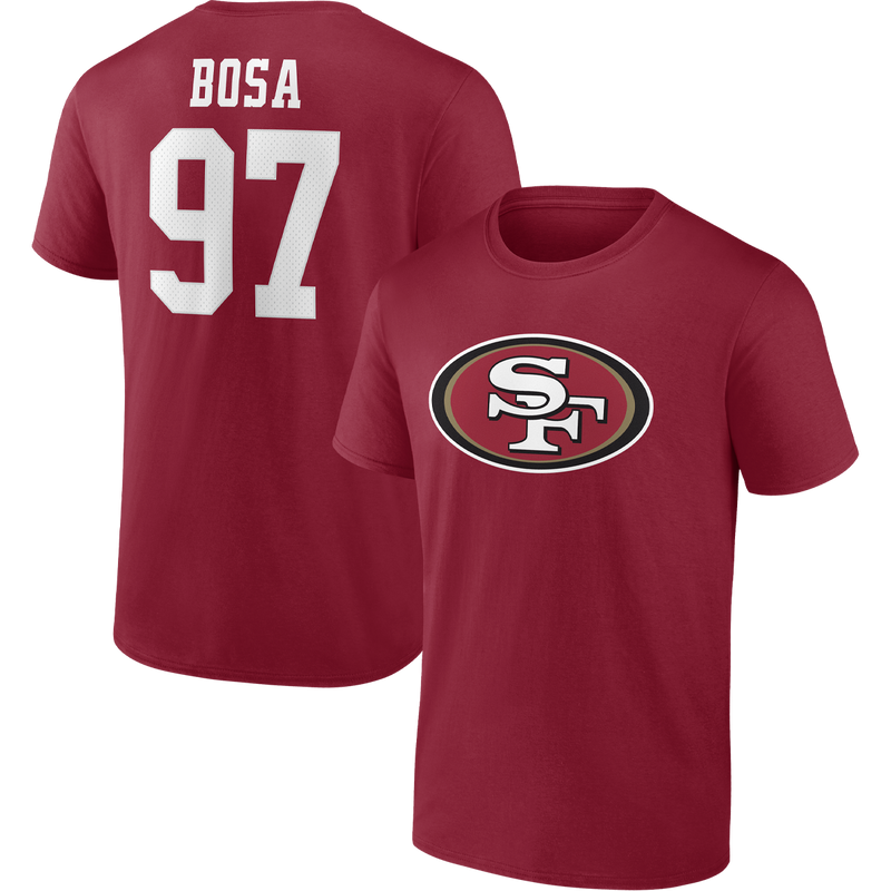 Men's 49ers Player Icon Name and Number Tee - Bosa, Featured Image