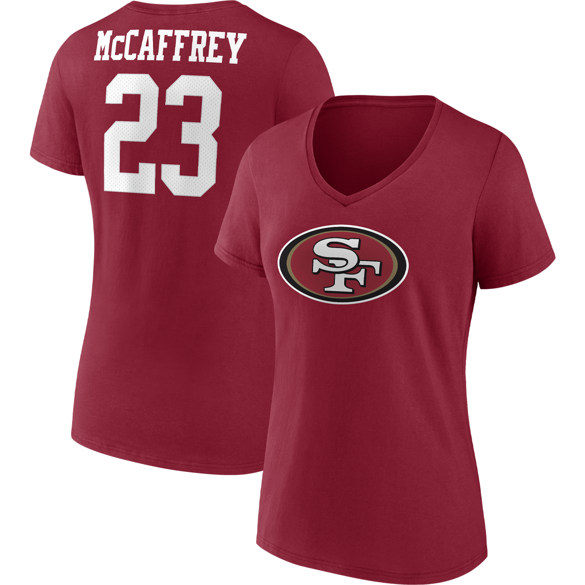 Women's 49ers Player Icon Name & Number Tee - McCaffrey alternate view