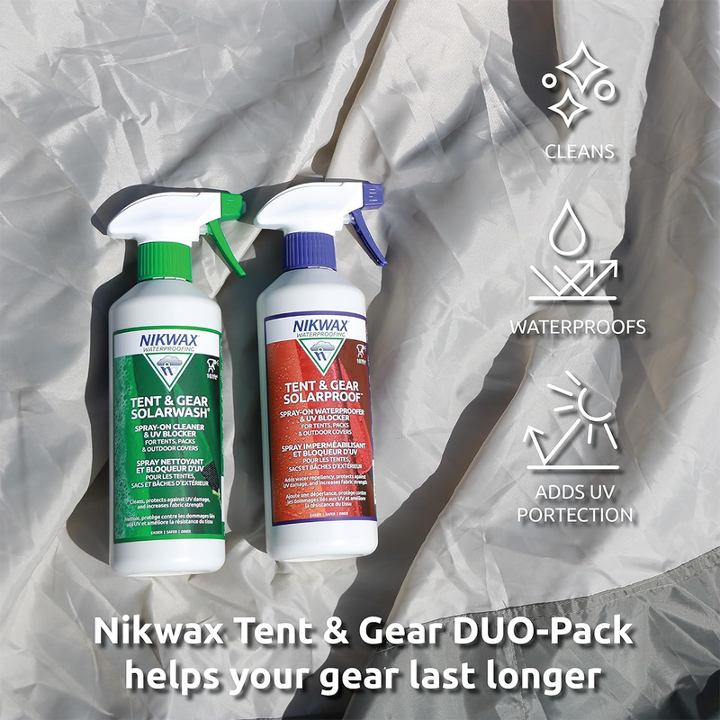 Tent & Gear DUO-Pack, Nikwax Tent & Gear DUO-Pack usage
